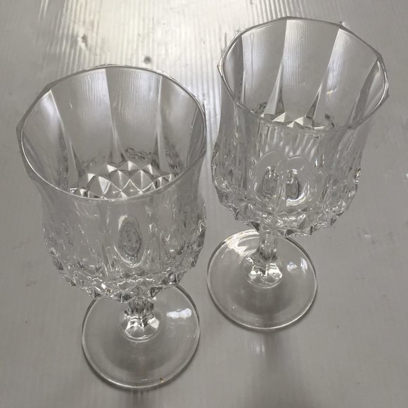 Cristal D’Arques Set of 2 Crystal Goblets, 7+" Tall - Picture 5 of 5